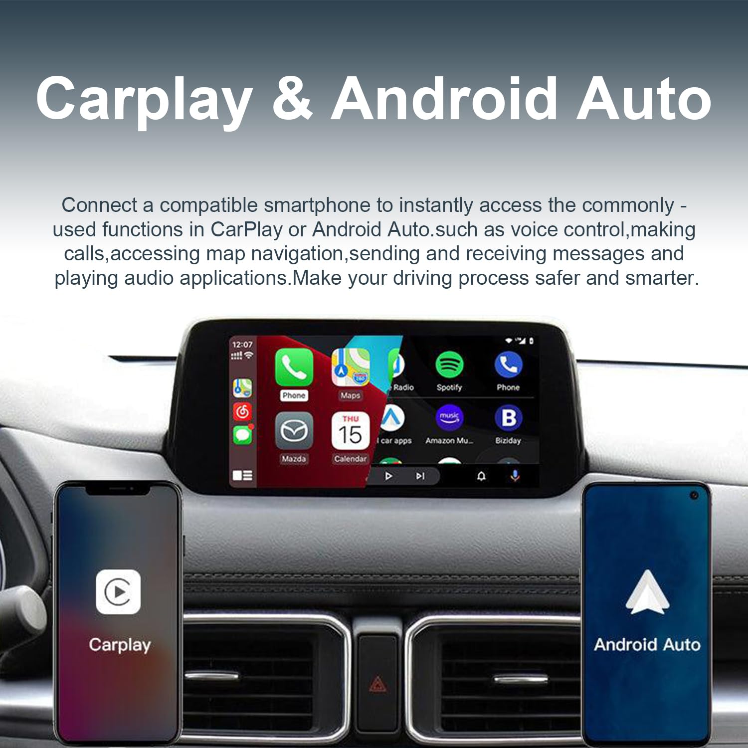 Amazon.com: ​Mazda Apple CarPlay & Android Auto Retrofit Kit (2025